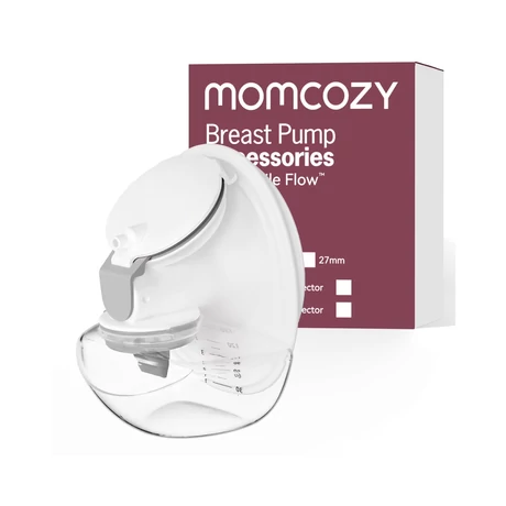 Momcozy Tejgyűjtő Szett M9-es Mellszívóhoz,24mm Tölcsérrel