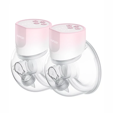 Momcozy S12 Pro Hands-free Dupla Mellszívó, rózsaszín