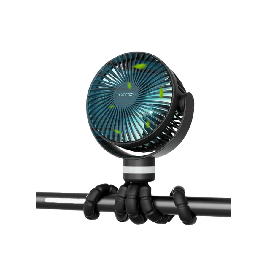 Momcozy Babakocsi ventilátor, fekete